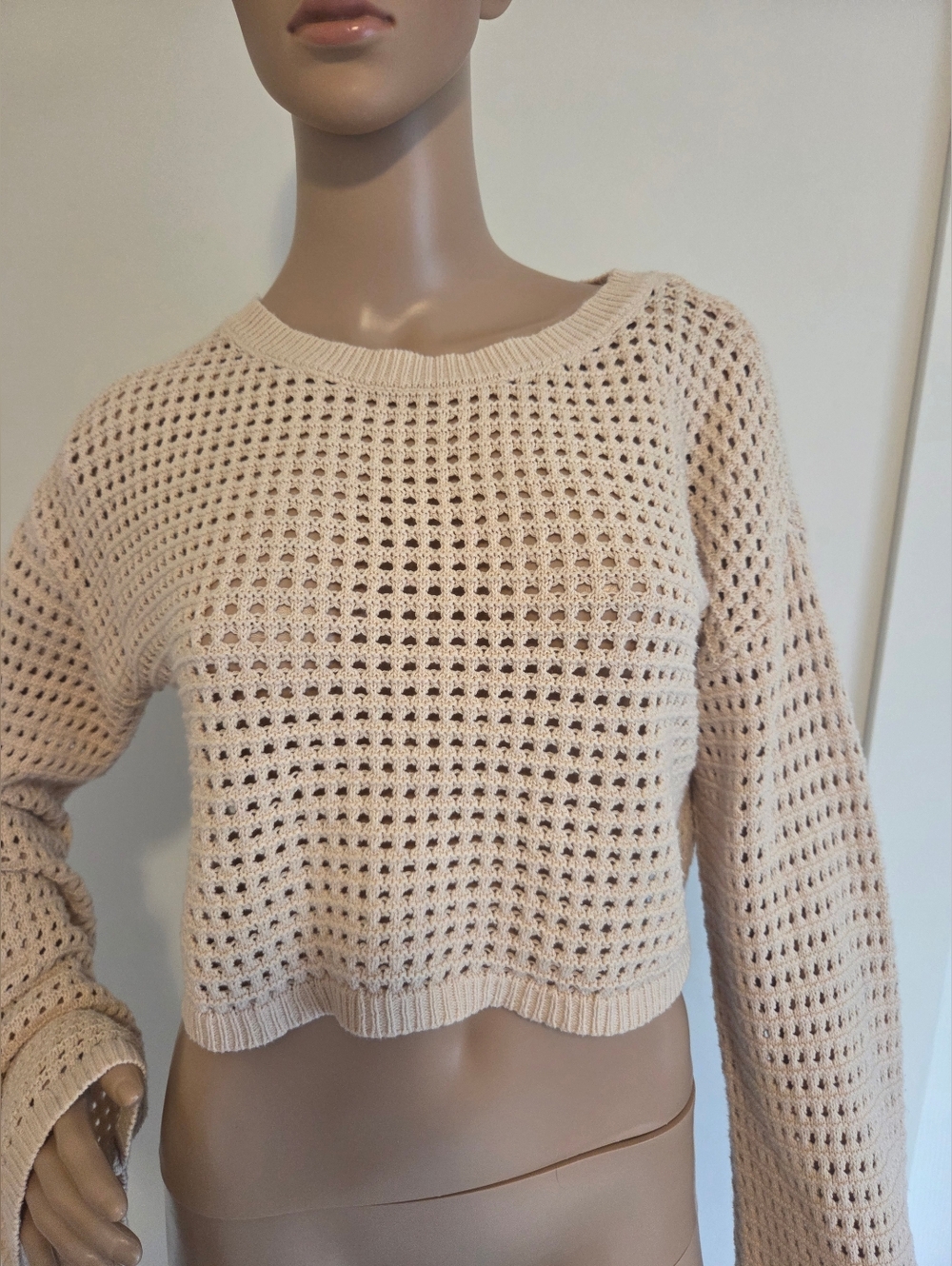 4th+Reckless Cream Open Chunky Knit Beach Sweater